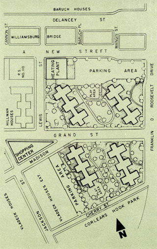 East River Site Plan, circa 1957