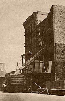 1920s demolition of site