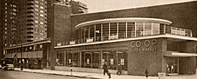 East River commercial area, circa 1956